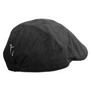 Saturn Embroidered Suede Duck Bill Ivy Hat - Black OSFM