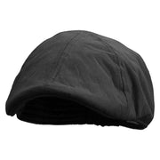 Saturn Embroidered Suede Duck Bill Ivy Hat - Black OSFM