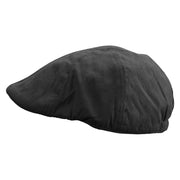 Saturn Embroidered Suede Duck Bill Ivy Hat - Black OSFM