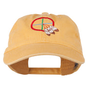 Medicine Wheel Embroidered Washed Cap