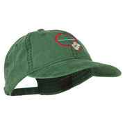 Medicine Wheel Embroidered Washed Cap