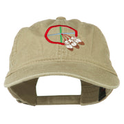 Medicine Wheel Embroidered Washed Cap