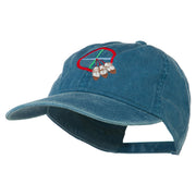 Medicine Wheel Embroidered Washed Cap