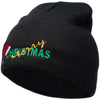 Merry Christmas Santa Hat Embroidered Short Beanie