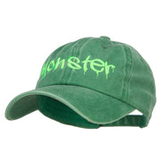 Halloween Monster Embroidered Unstructured Cap