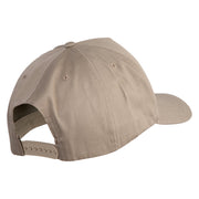 Cane Corso Embroidered Big Size Solid Cotton Twill 5 Panel High Profile Pro Style Snap Cap - Khaki OSFM