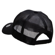 Climbing Man Embroidered Solid Cotton Prostyle Twill Mesh Cap