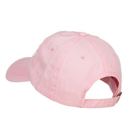 Mustache Embroidered Washed Cap