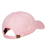 Mustache Embroidered Washed Cap