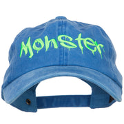 Halloween Monster Embroidered Unstructured Cap