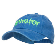 Halloween Monster Embroidered Unstructured Cap