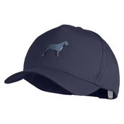 Cane Corso Embroidered Big Size Solid Cotton Twill 5 Panel High Profile Pro Style Snap Cap - Navy OSFM