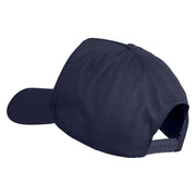 Cane Corso Embroidered Big Size Solid Cotton Twill 5 Panel High Profile Pro Style Snap Cap - Navy OSFM