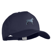 Cane Corso Embroidered Big Size Solid Cotton Twill 5 Panel High Profile Pro Style Snap Cap - Navy OSFM