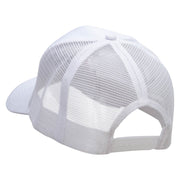 Climbing Man Embroidered Solid Cotton Prostyle Twill Mesh Cap