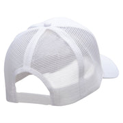 Climbing Man Embroidered Solid Cotton Prostyle Twill Mesh Cap