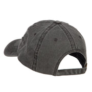 Mustache Embroidered Washed Cap