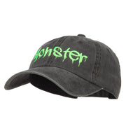 Halloween Monster Embroidered Unstructured Cap