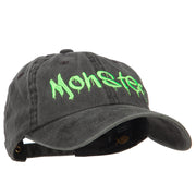 Halloween Monster Embroidered Unstructured Cap