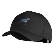 Cane Corso Embroidered Big Size Solid Cotton Twill 5 Panel High Profile Pro Style Snap Cap - Black OSFM