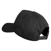 Cane Corso Embroidered Big Size Solid Cotton Twill 5 Panel High Profile Pro Style Snap Cap - Black OSFM