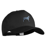 Cane Corso Embroidered Big Size Solid Cotton Twill 5 Panel High Profile Pro Style Snap Cap - Black OSFM