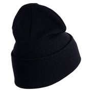 Merry Christmas Mistletoe Embroidered 12 inch Cuffed Knit Long Beanie