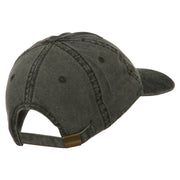 Mayan Head Embroidered Washed Cap