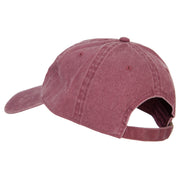 Miami City Embroidered Washed Buckle Cap