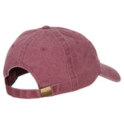 Miami City Embroidered Washed Buckle Cap