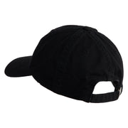 Atlas Moth Embroidered Low Profile Normal Dyed Cotton Cap - Black OSFM