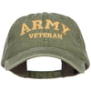 Army Veteran Letters Embroidered Washed Cap