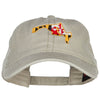 Maryland Map State Flag Embroidered Cap