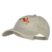 Maryland Map State Flag Embroidered Cap