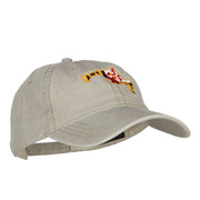 Maryland Map State Flag Embroidered Cap