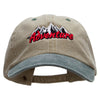 Adventure Mountains Embroidered Pigment Dyed Wash Caps