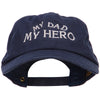 My Dad My Hero Embroidered Unstructured Cotton Cap