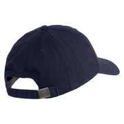 Atlas Moth Embroidered Low Profile Normal Dyed Cotton Cap - Navy OSFM