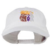 Mayan Head Embroidered Washed Cap