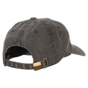 Miami City Embroidered Washed Buckle Cap