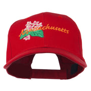 USA State Massachusetts Mayflower Embroidered Low Profile Cap