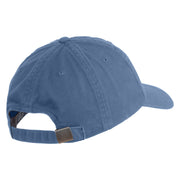 Atlas Moth Embroidered Low Profile Normal Dyed Cotton Cap - Sky Blue OSFM