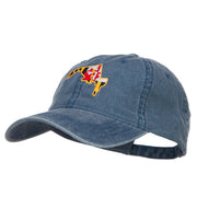 Maryland Map State Flag Embroidered Cap