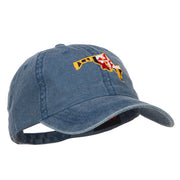 Maryland Map State Flag Embroidered Cap