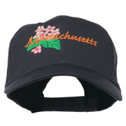 USA State Massachusetts Mayflower Embroidered Low Profile Cap