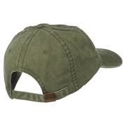 Mayan Head Embroidered Washed Cap