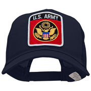 US Army Rectangular Logo Patched Cotton Mesh Cap