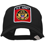 US Army Rectangular Logo Patched Cotton Mesh Cap