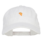 Mini Pizza Embroidered Washed Cap