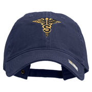 U.S. Army Specialist Corps Embroidered Washed Solid Pigment Dyed Cotton Twill Brass Buckle Cap - Navy OSFM